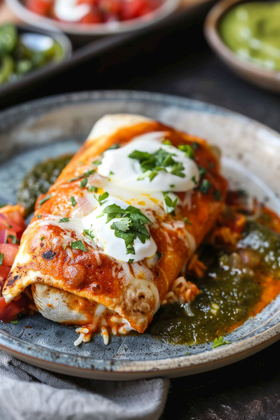 Saucy Enchilada-Style Wet Burritos