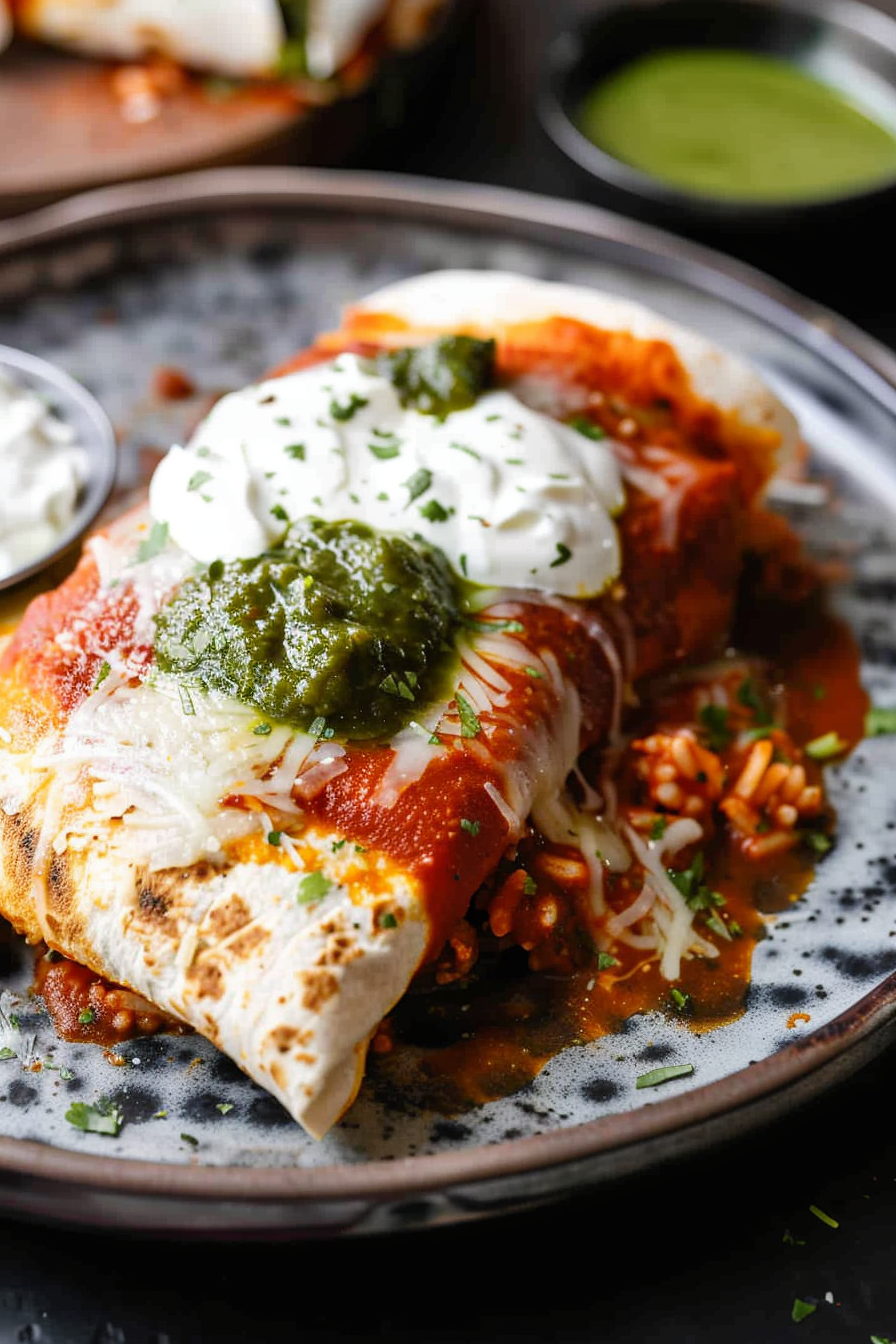 Saucy Enchilada-Style Wet Burritos