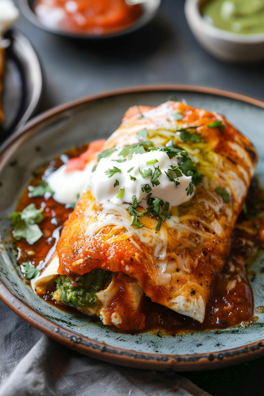 Saucy Enchilada-Style Wet Burritos