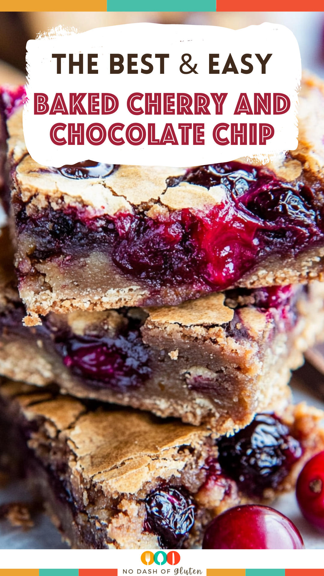 Baked Cherry and Chocolate Chip