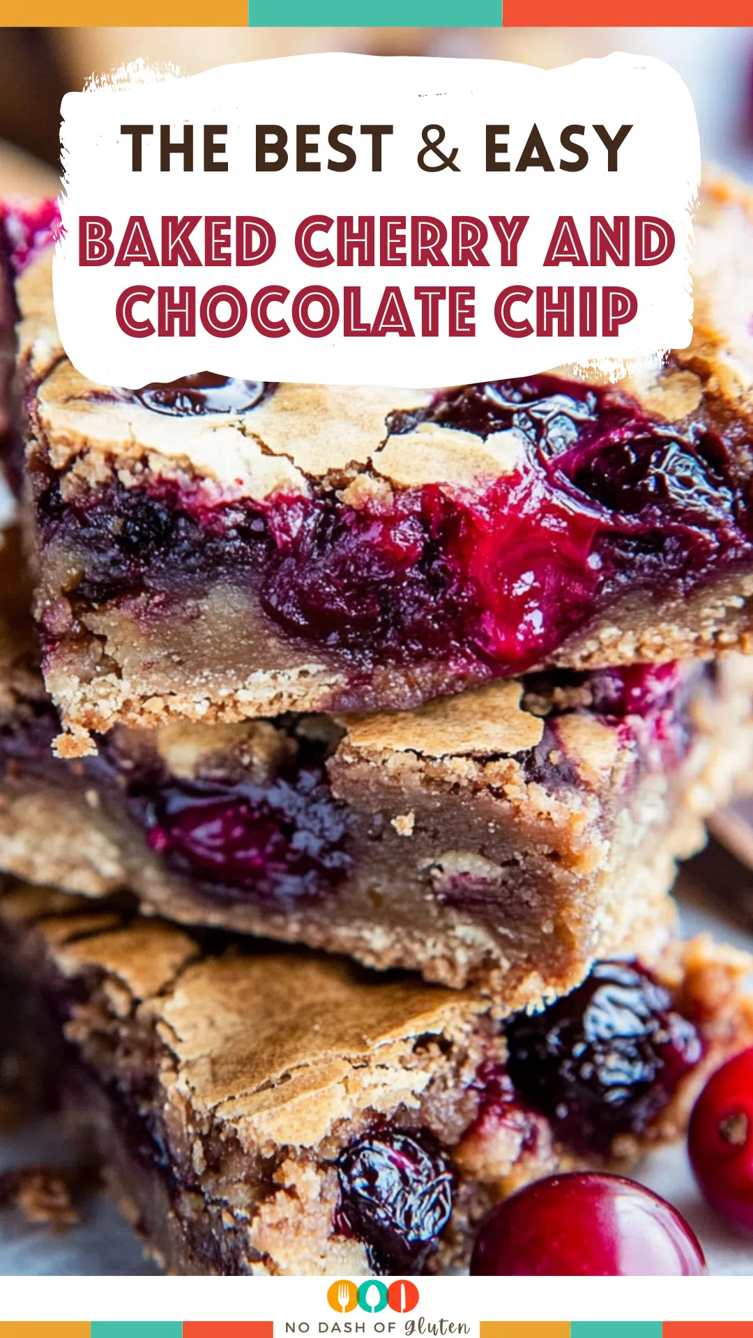 Baked Cherry and Chocolate Chip