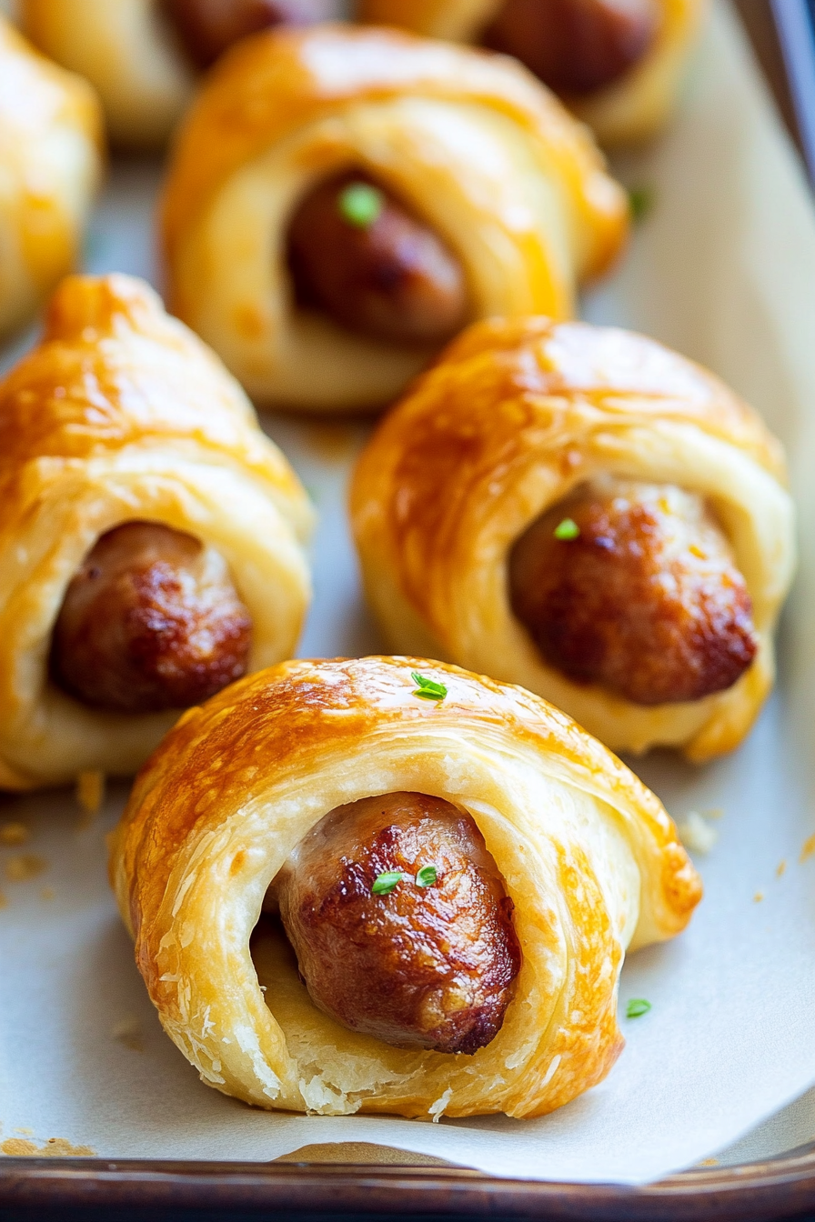 Hearty Sausage Blanket Bites