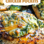 Broccoli Cheese Chicken Pockets