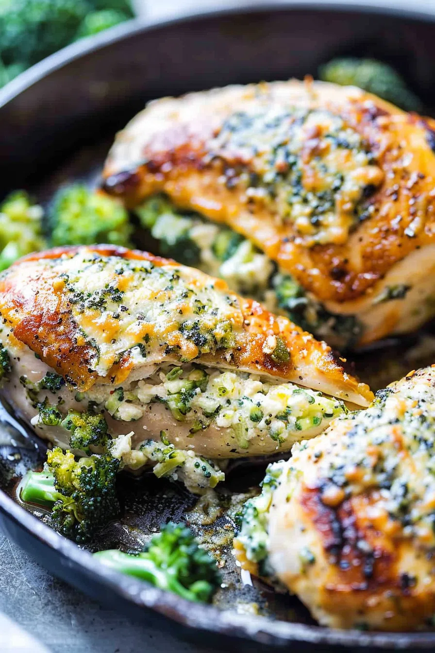 Broccoli Cheese Chicken Pockets