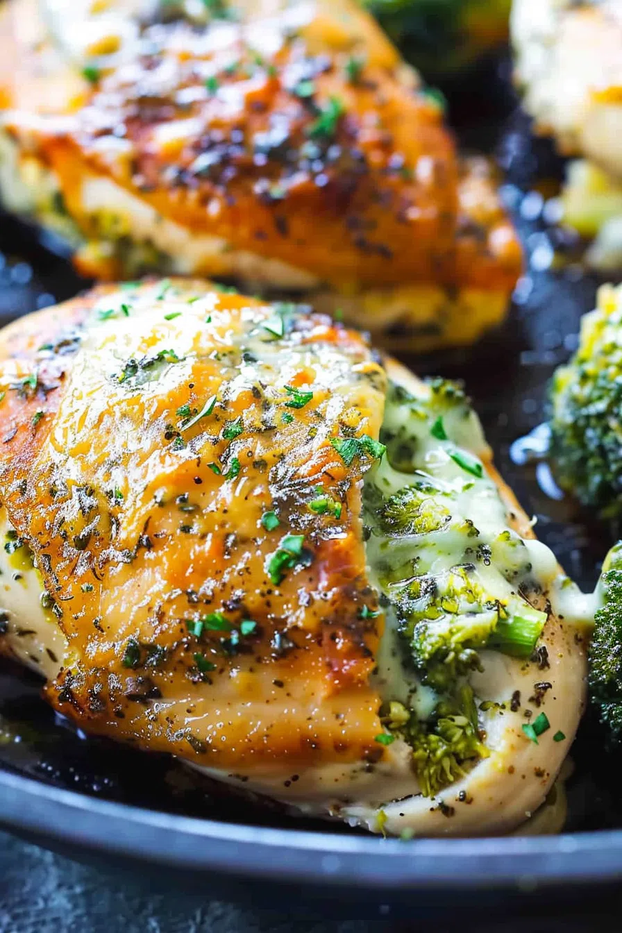 Broccoli Cheese Chicken Pockets