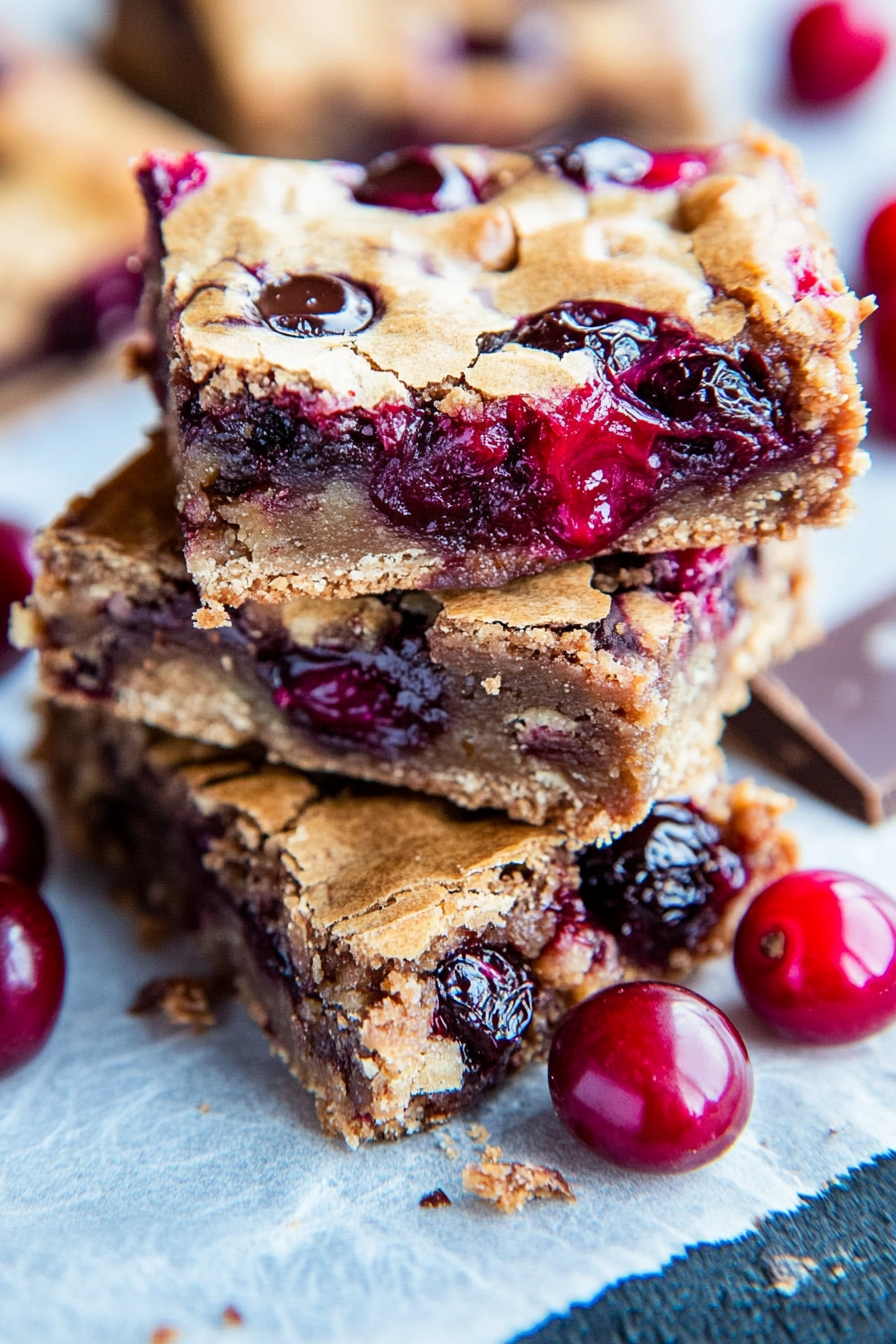 Baked Cherry and Chocolate Chip