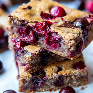 Baked Cherry and Chocolate Chip