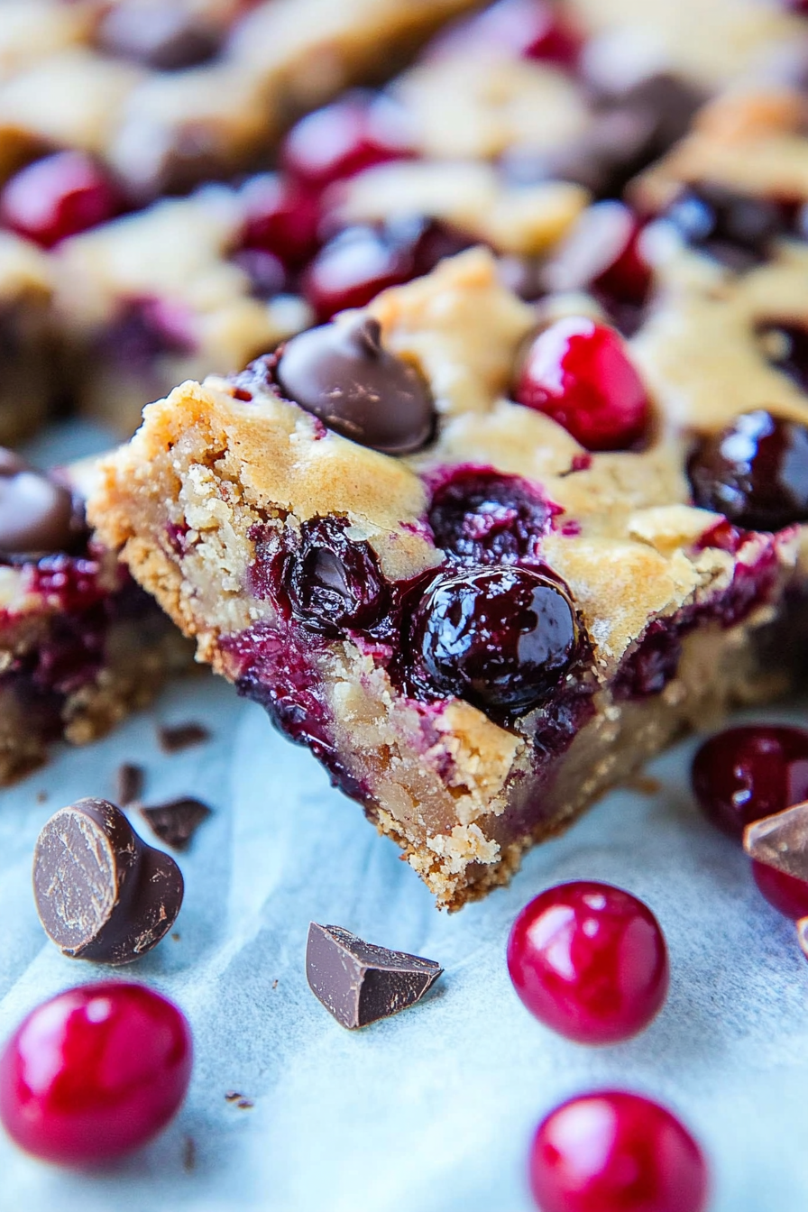 Baked Cherry and Chocolate Chip