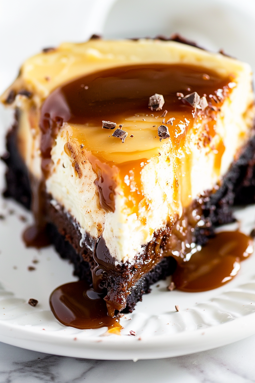 Brownie Caramel Cheesecake