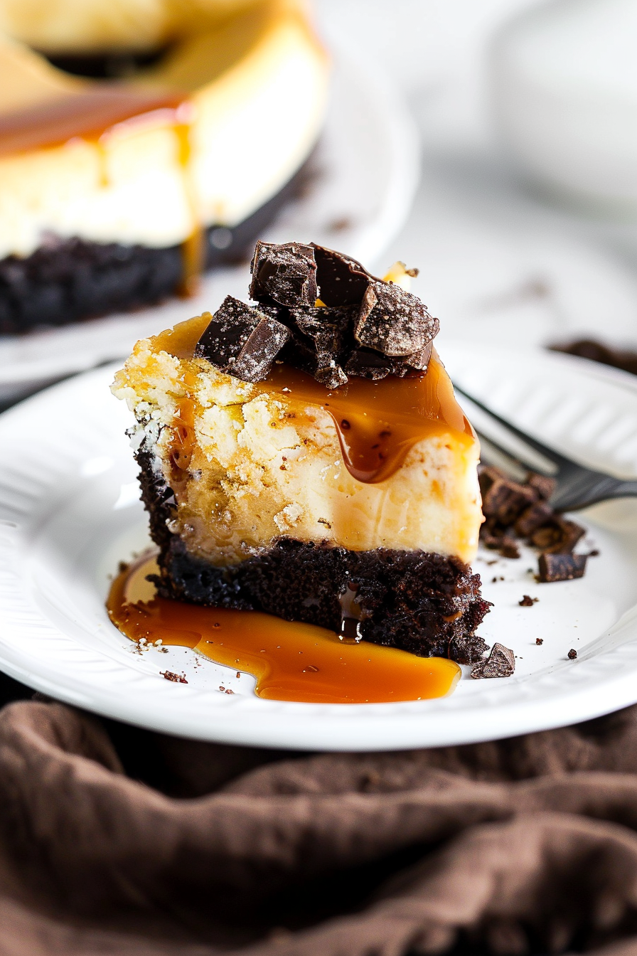 Brownie Caramel Cheesecake