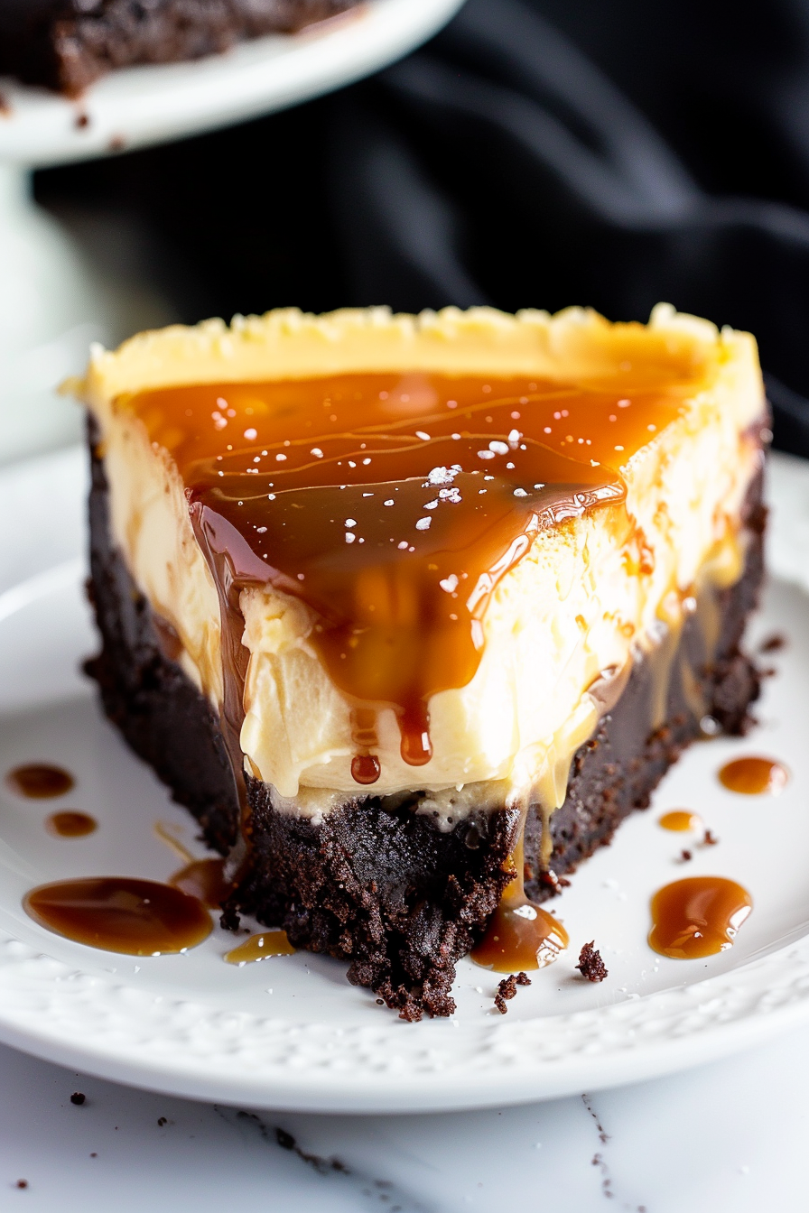 Brownie Caramel Cheesecake