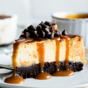 Brownie Caramel Cheesecake