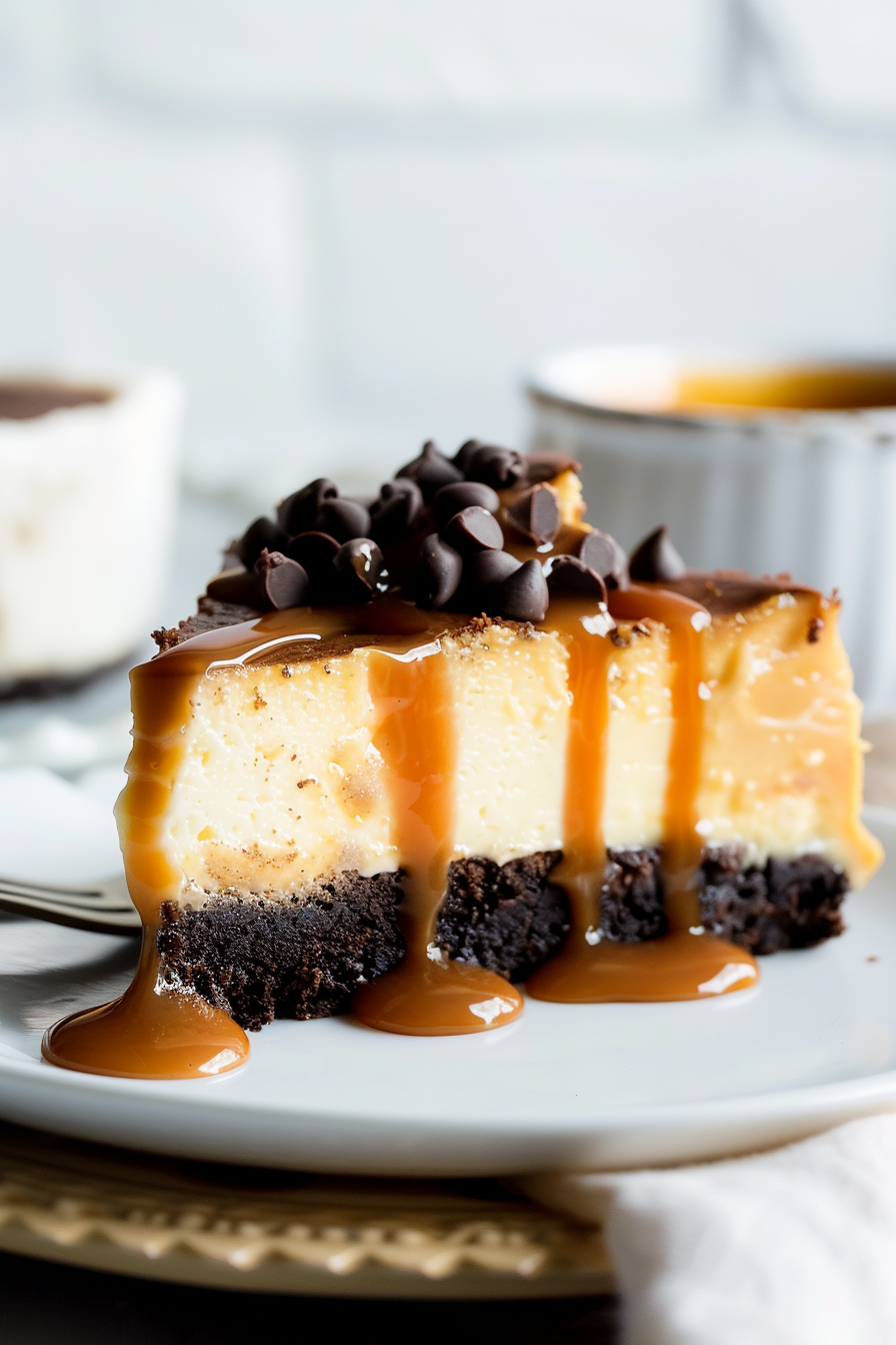 Brownie Caramel Cheesecake