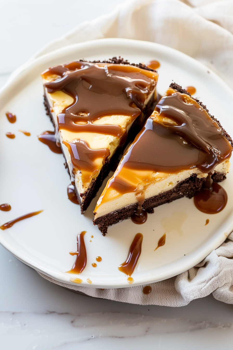 Brownie Caramel Cheesecake