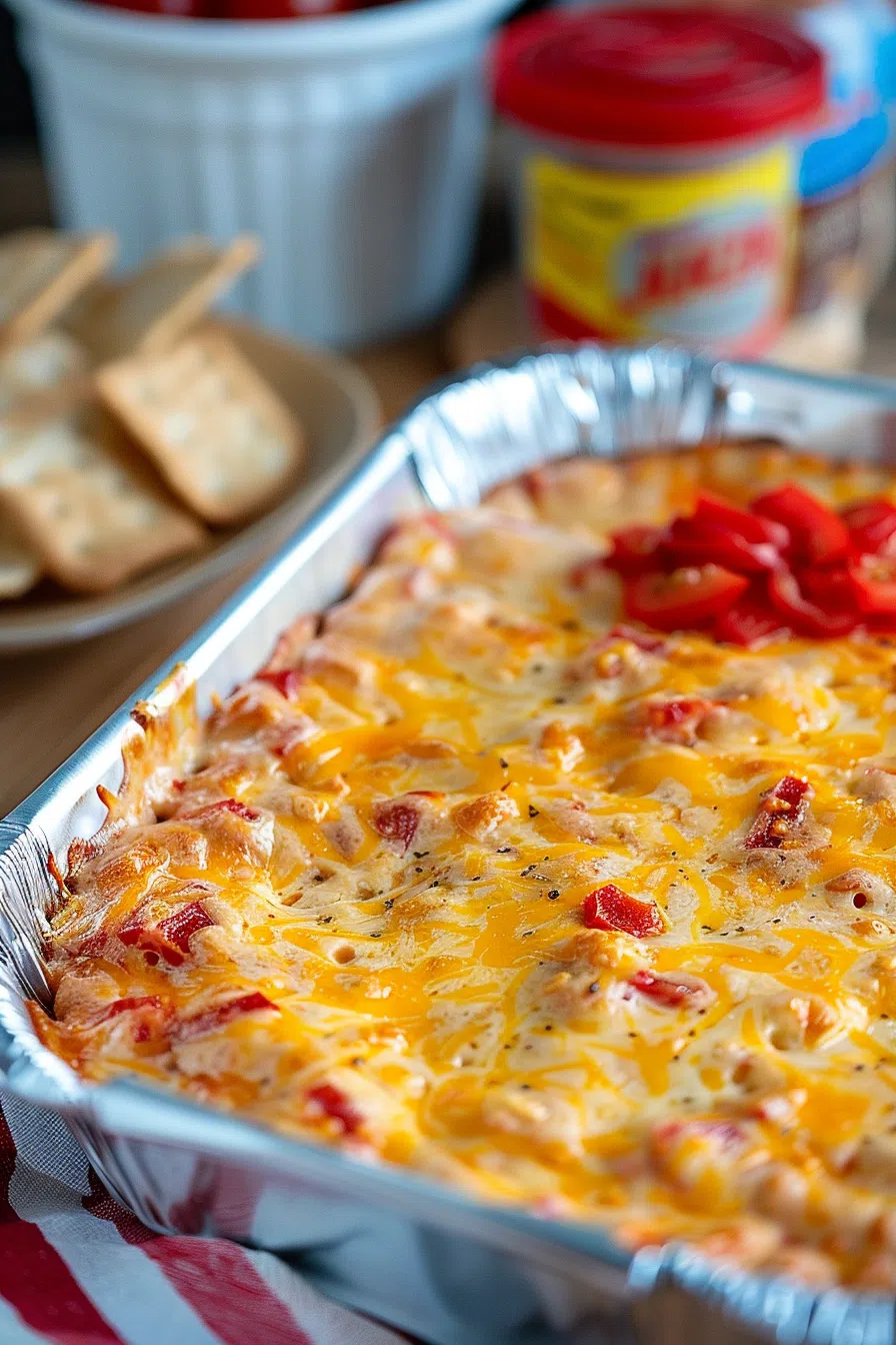 Cheesy Baked Pimento Dip