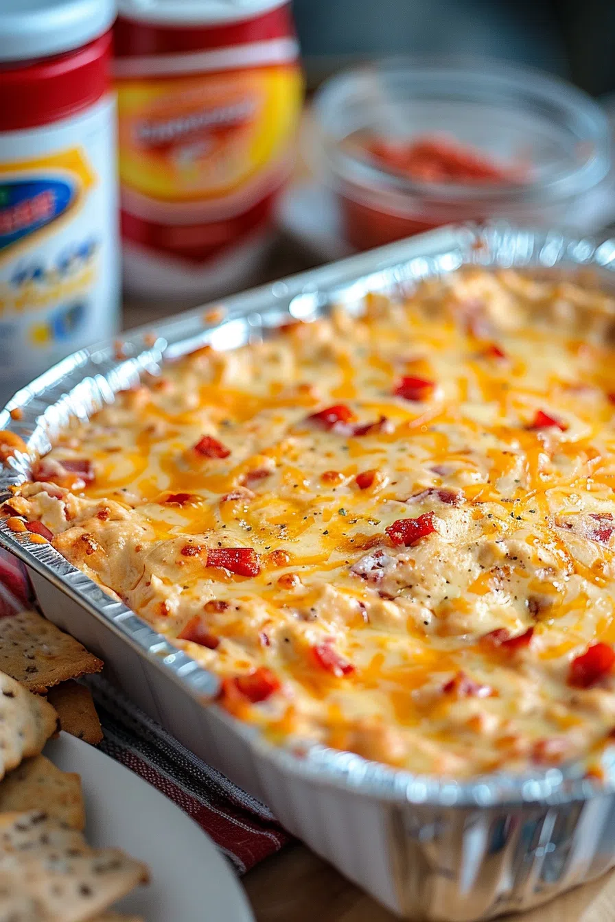 Cheesy Baked Pimento Dip