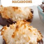 Chocolate-Dipped Coconut Bliss Macaroons