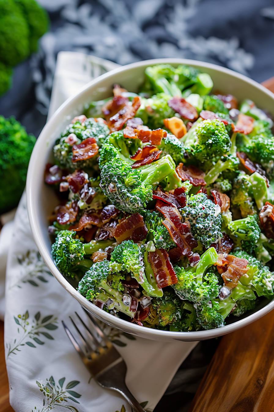 Classic Broccoli Salad with Bacon