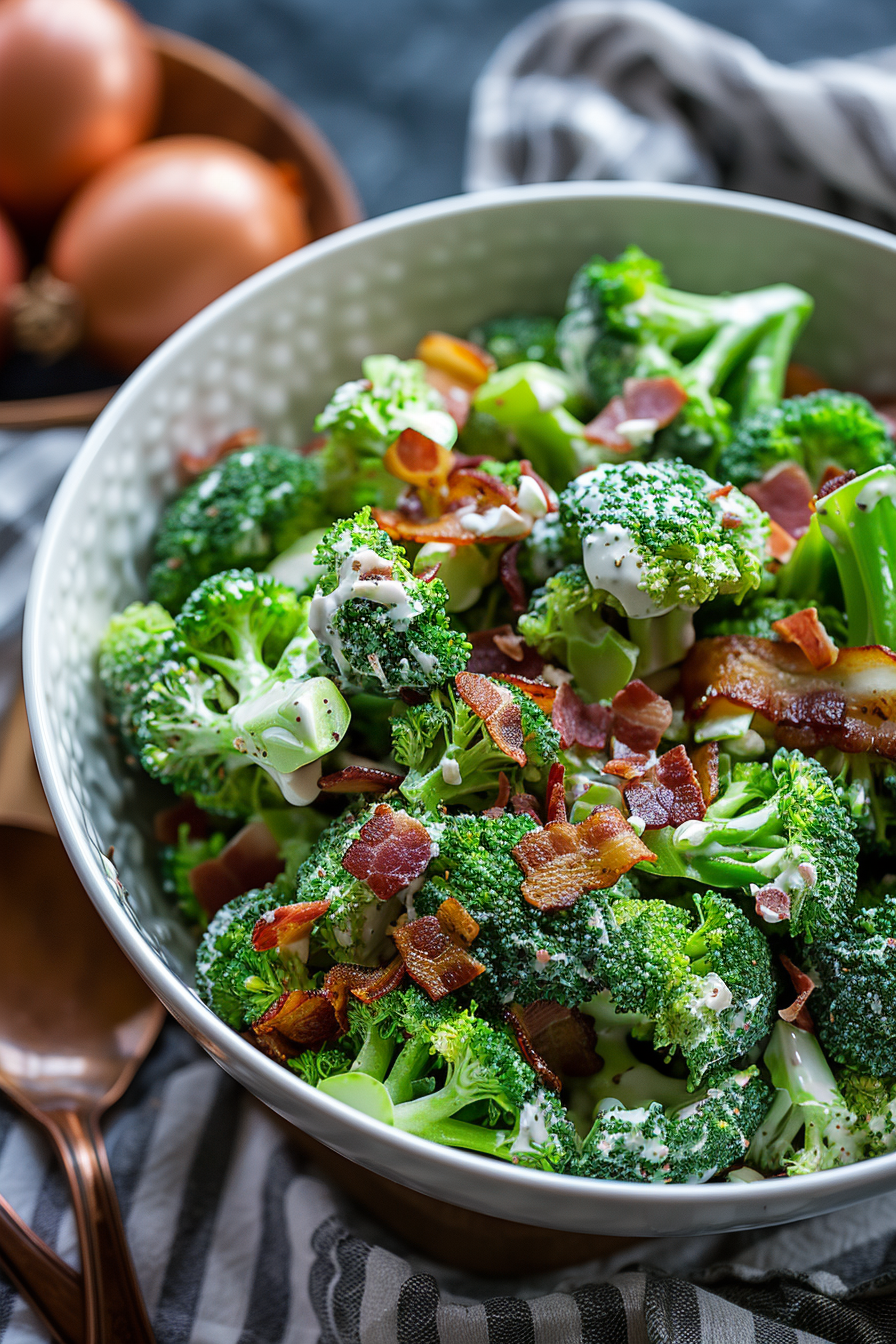 Classic Broccoli Salad with Bacon