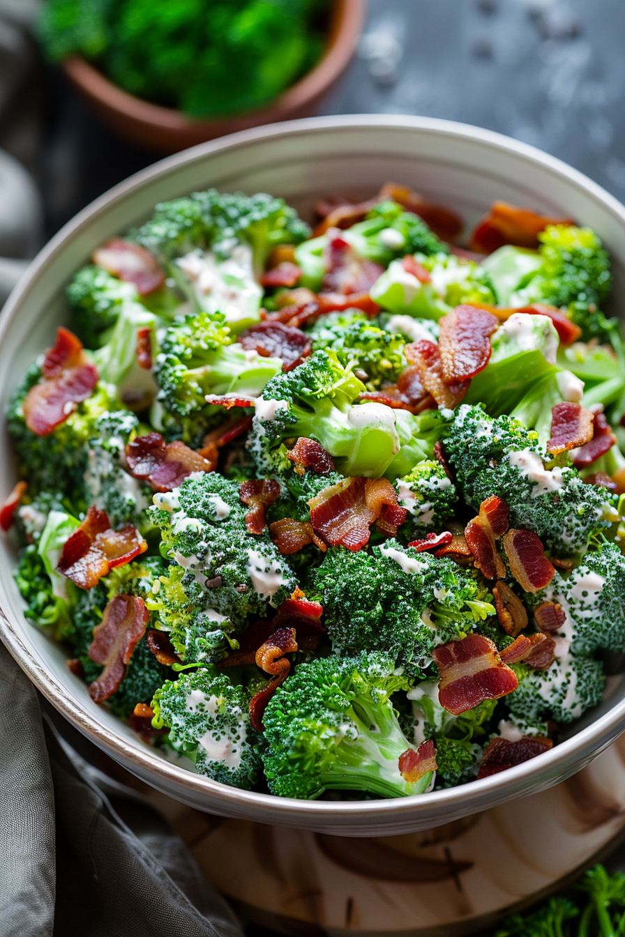 Classic Broccoli Salad with Bacon