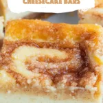 Classic Cinnamon Roll Cheesecake Bars