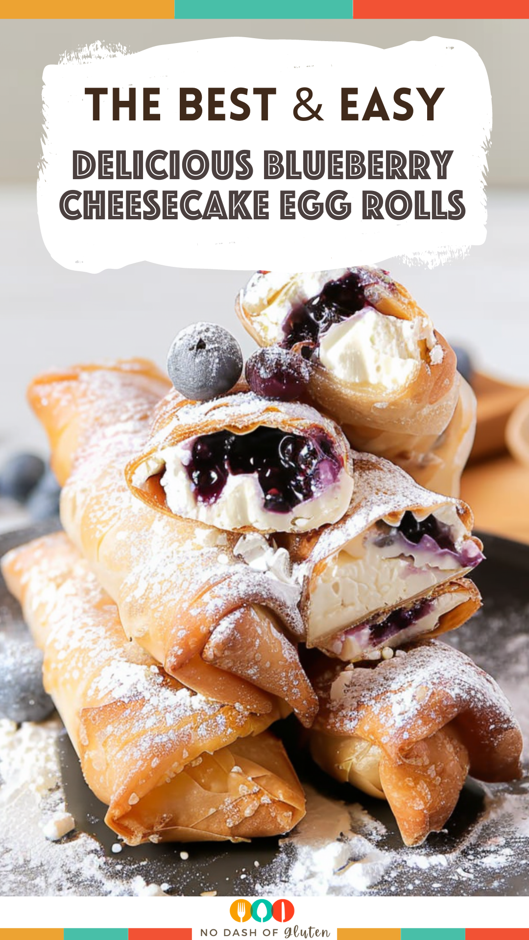 Delicious Blueberry Cheesecake Egg Rolls