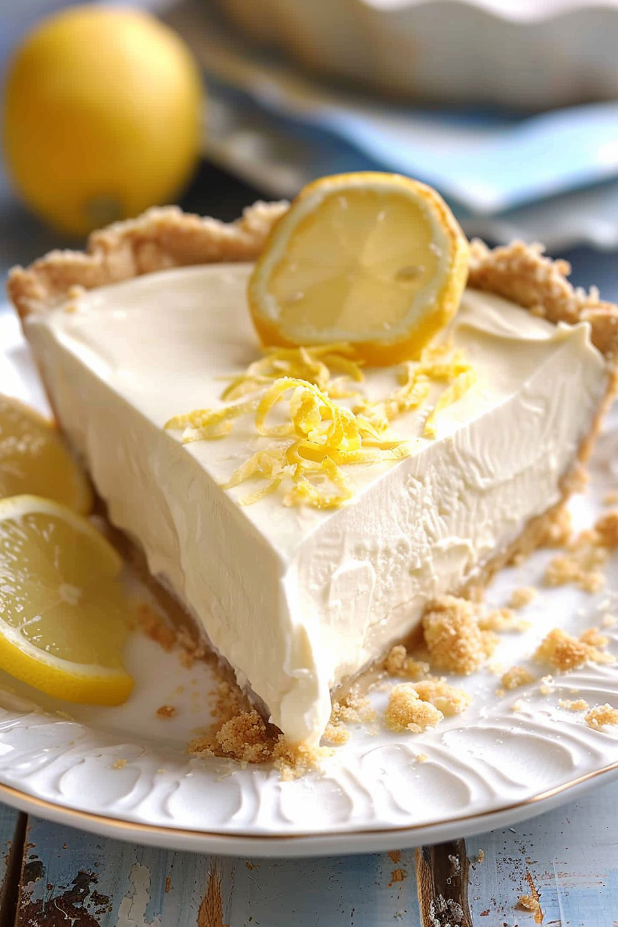 Easy No-Bake Lemonade Pie with Cream Cheese