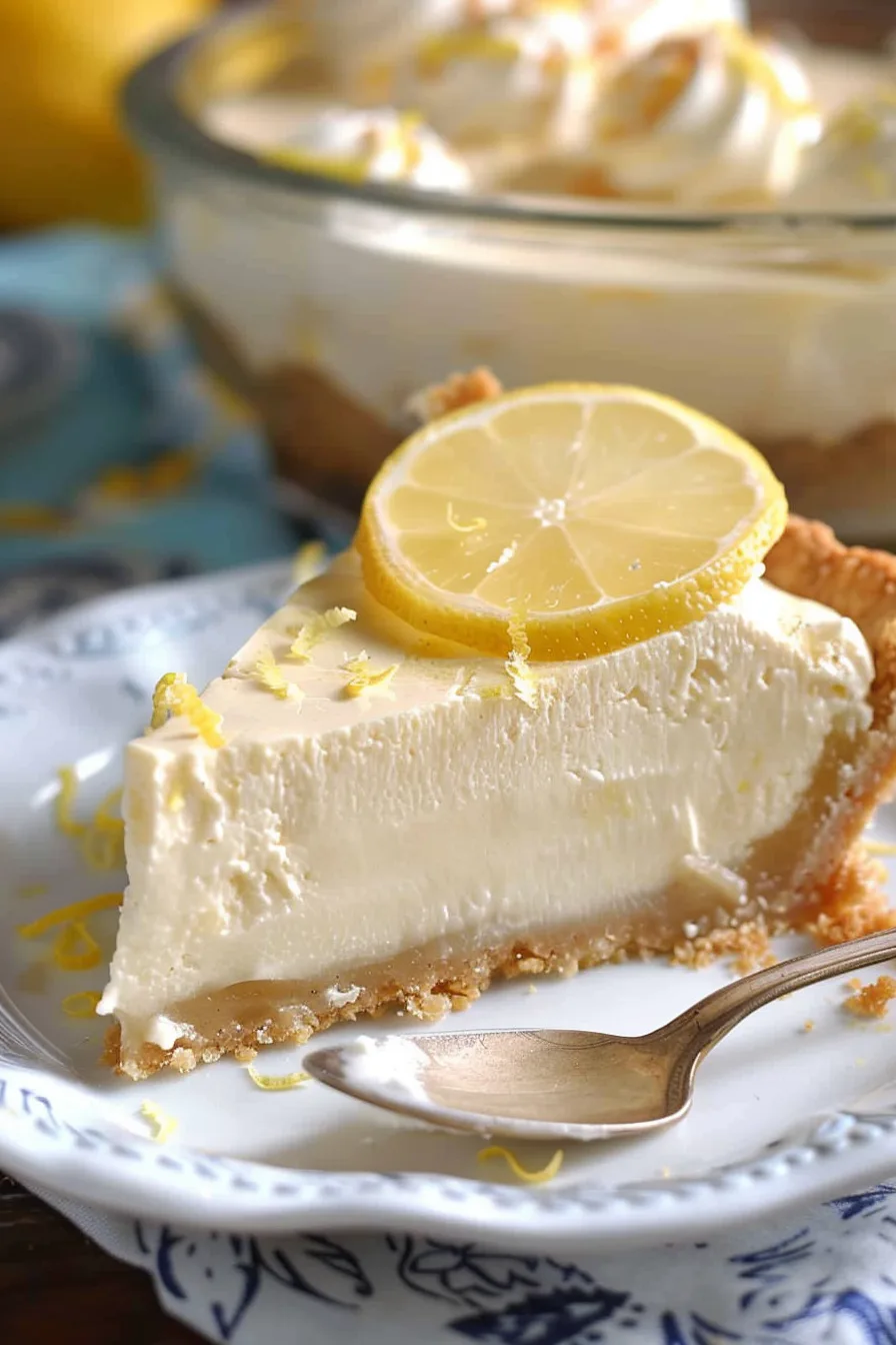 Easy No-Bake Lemonade Pie with Cream Cheese
