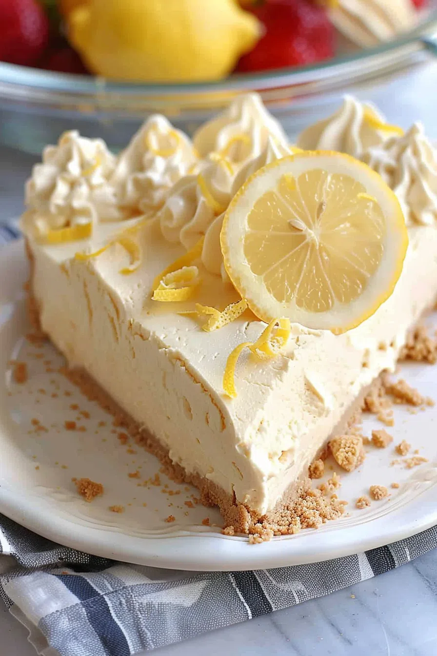 Easy No-Bake Lemonade Pie with Cream Cheese