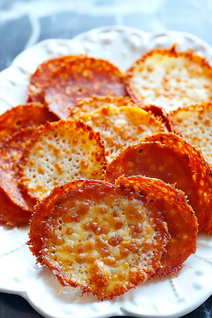 Easy Pepperoni Cheese Crisps Recipe