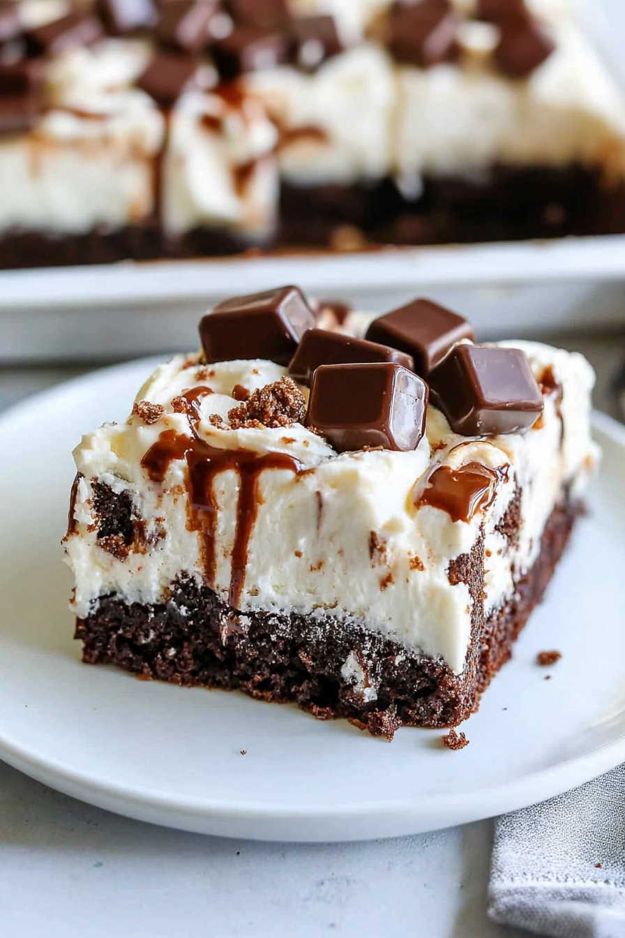 Easy Snickers Poke Cake Recipe