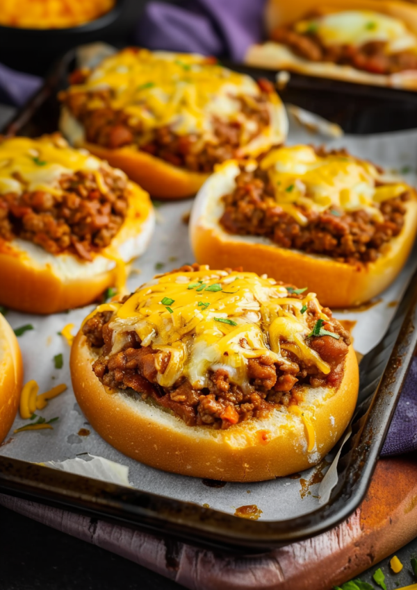 Toasted Garlic Bread Sloppy Joes