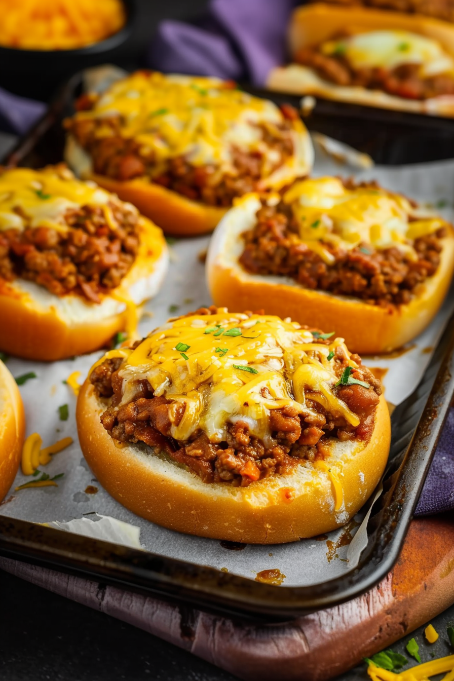 Toasted Garlic Bread Sloppy Joes