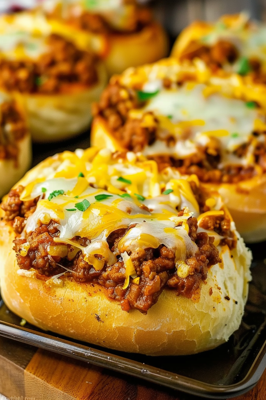 Toasted Garlic Bread Sloppy Joes