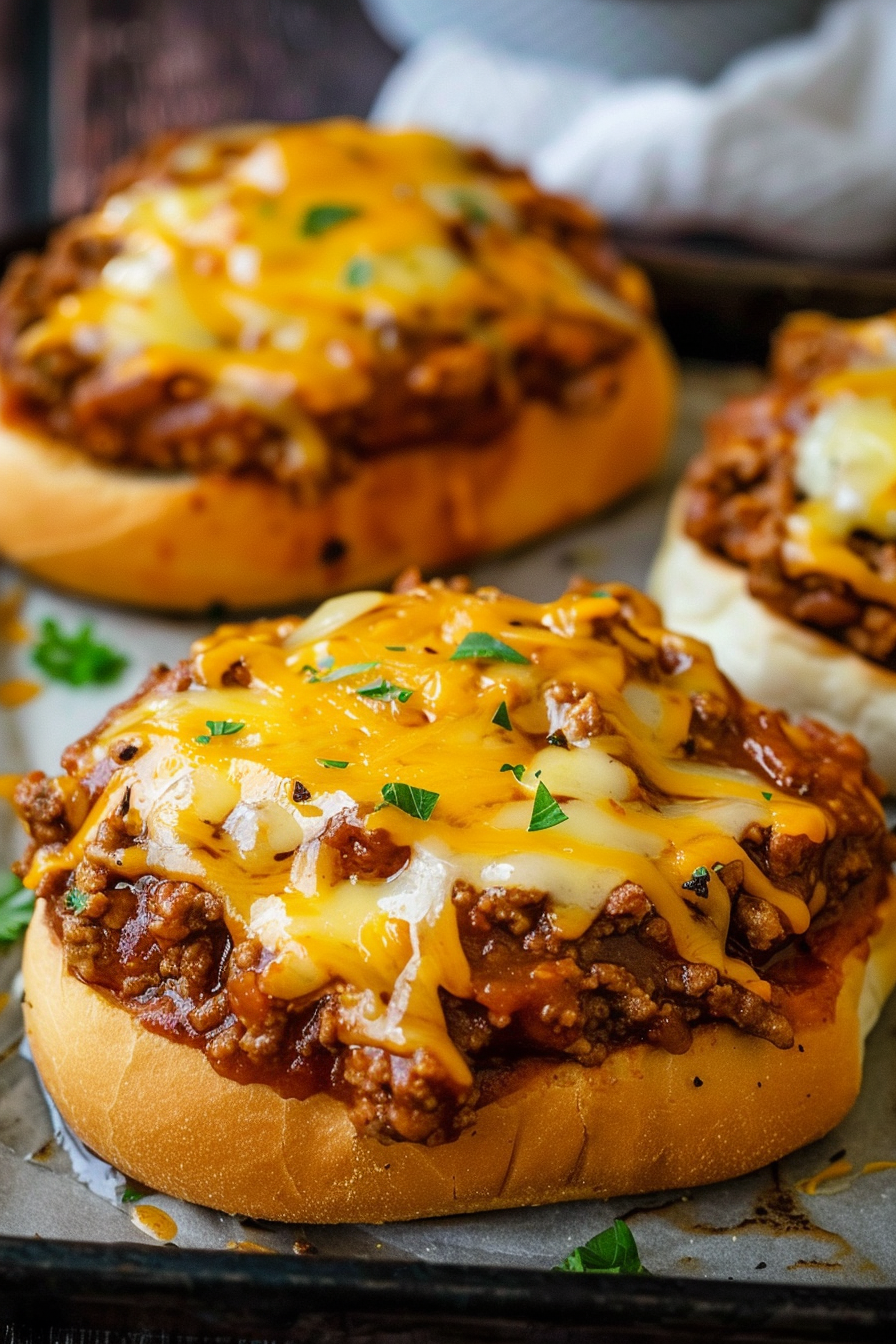 Toasted Garlic Bread Sloppy Joes