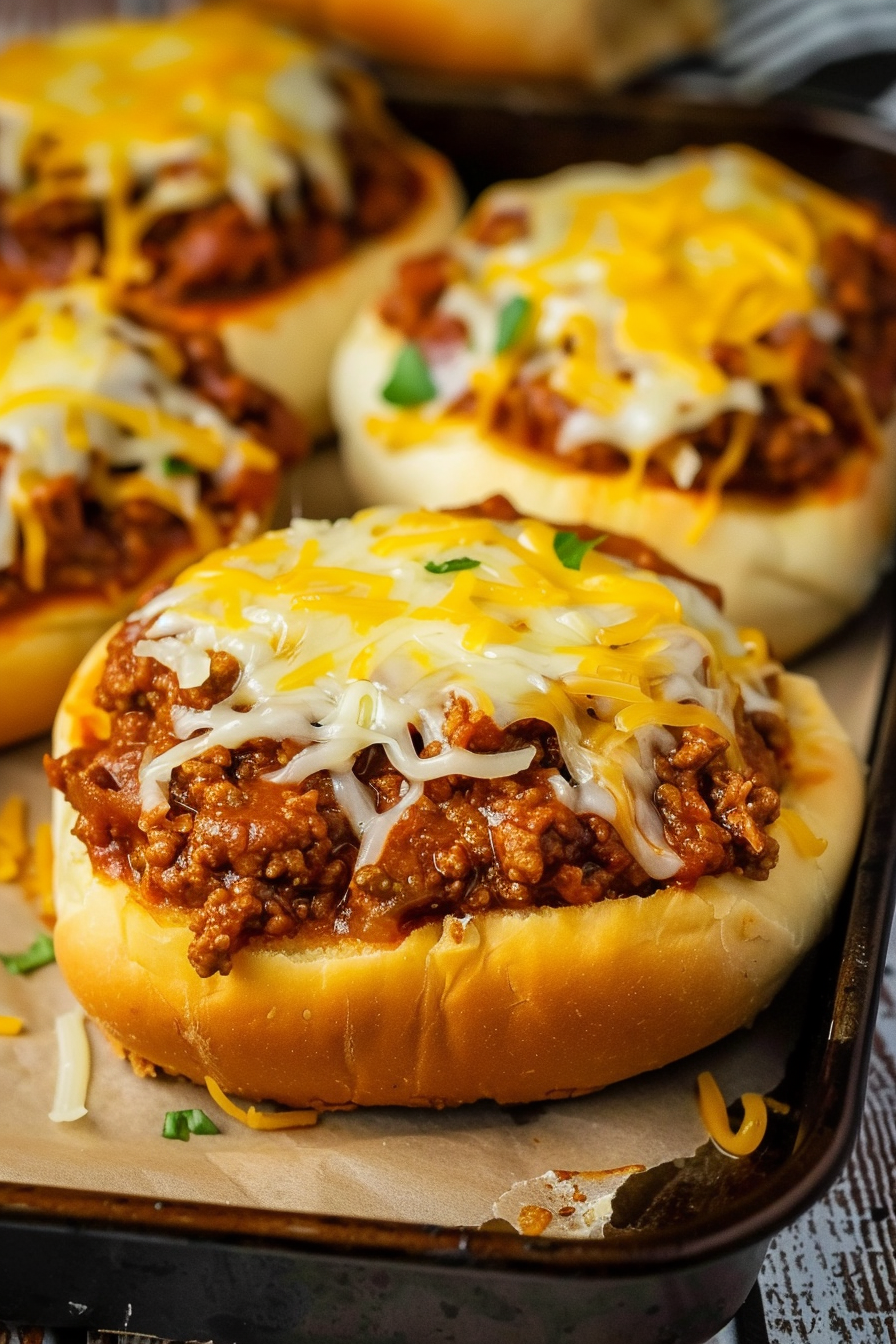 Toasted Garlic Bread Sloppy Joes