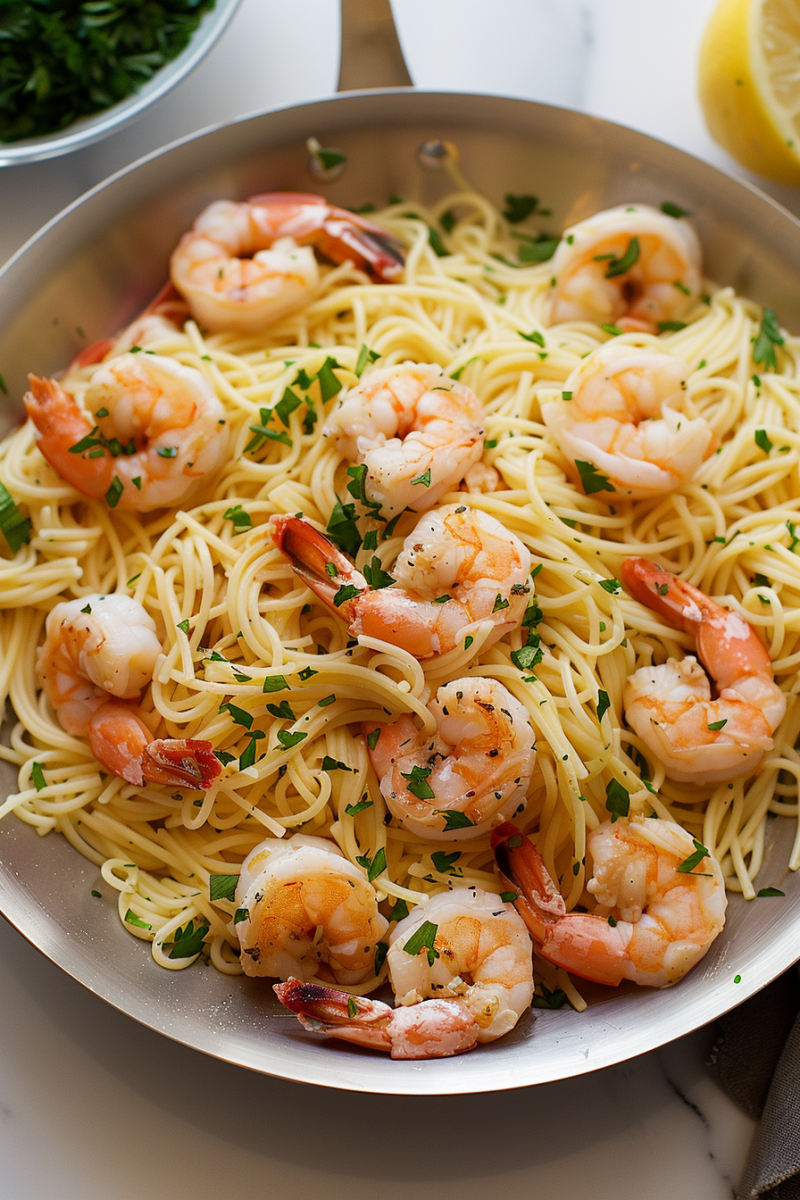 Garlic Shrimp Scampi Pasta