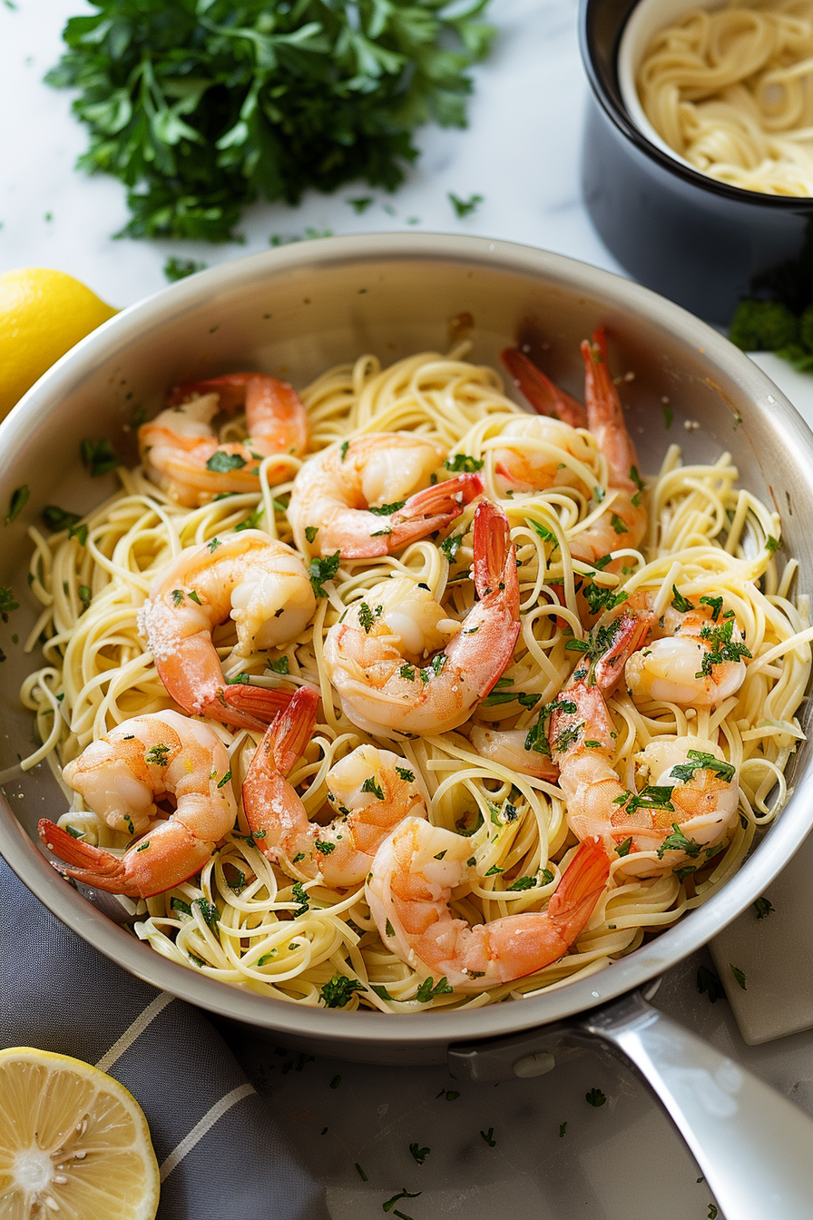 Garlic Shrimp Scampi Pasta