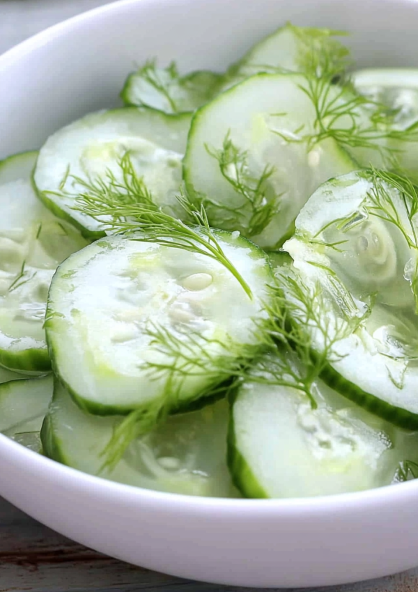 Classic German Cucumber Salad Recipe