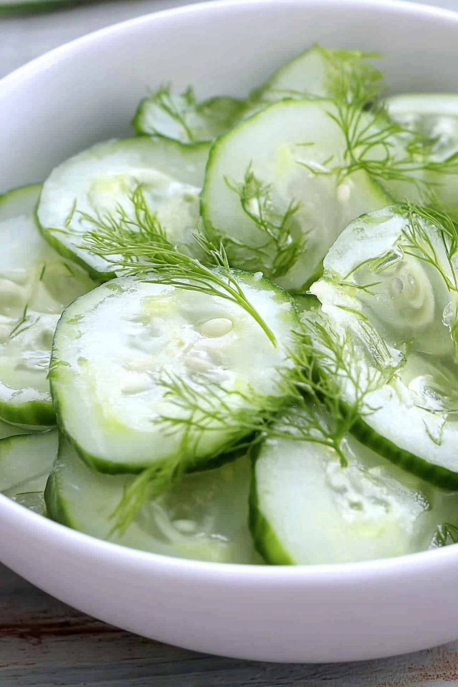 Classic German Cucumber Salad Recipe