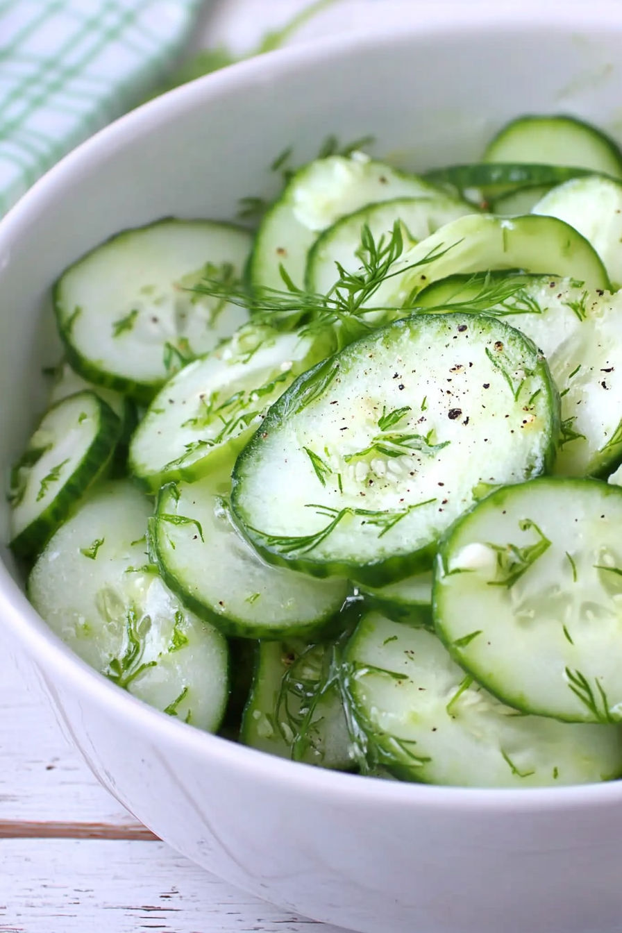 Classic German Cucumber Salad Recipe