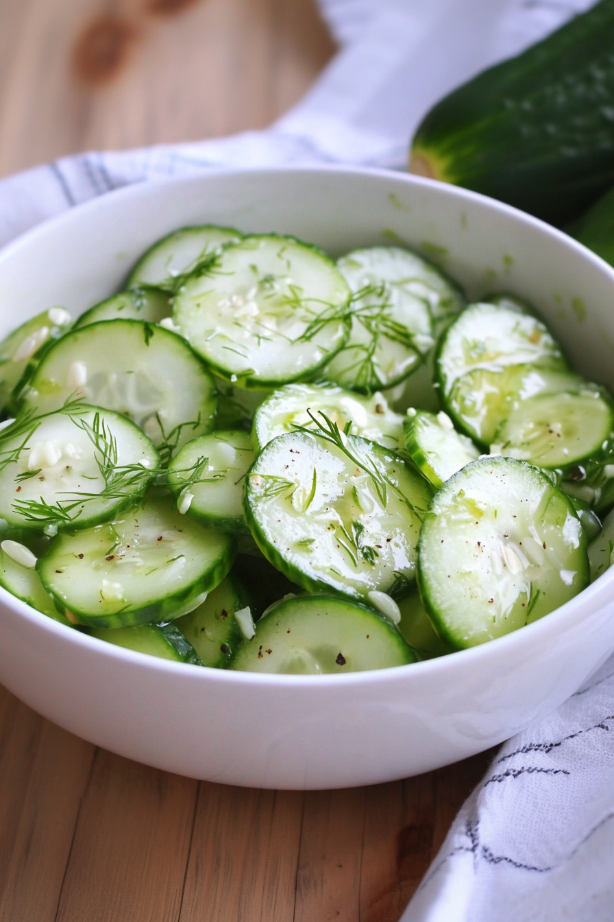 Classic German Cucumber Salad Recipe