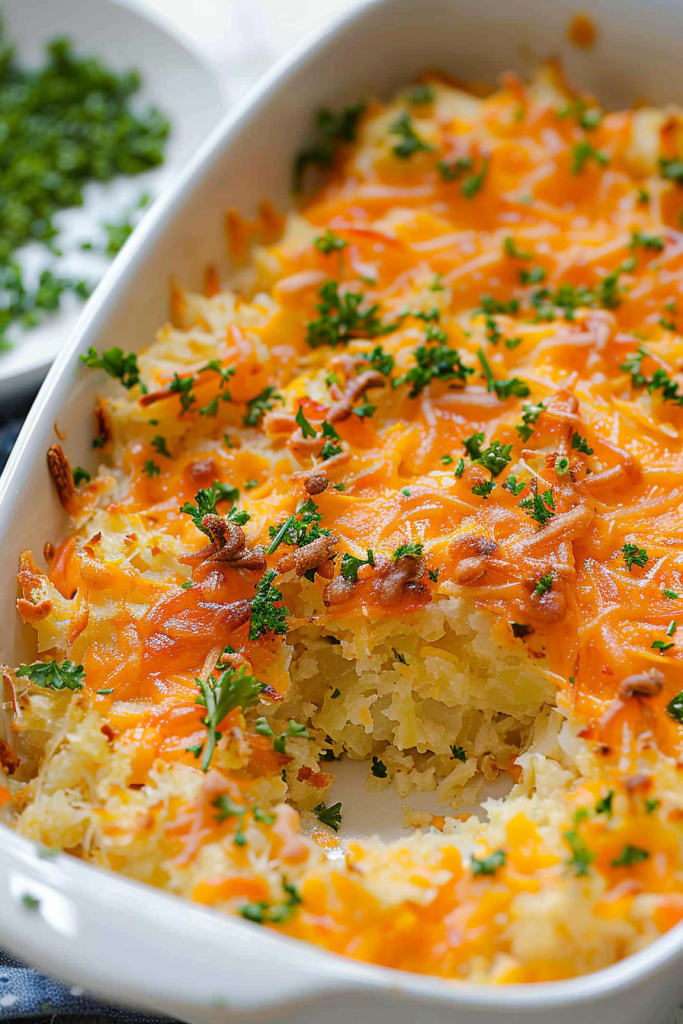 Golden Hash Brown and Cheese Casserole