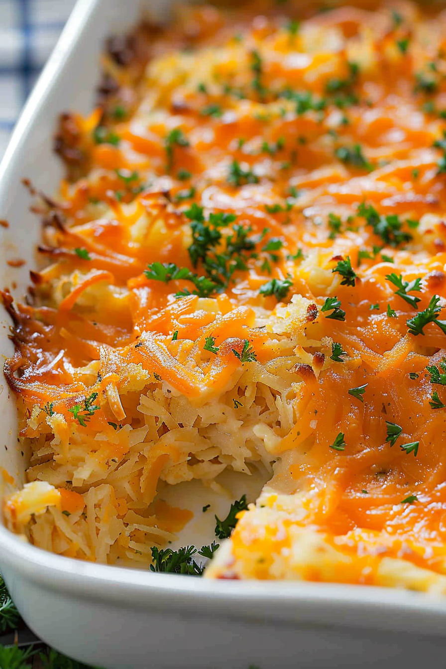 Golden Hash Brown and Cheese Casserole