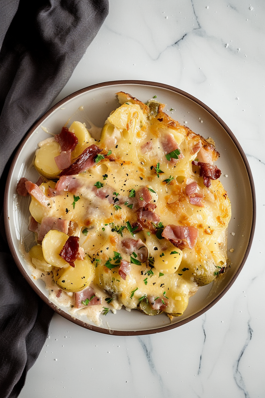 Creamy Ham au Gratin Potatoes