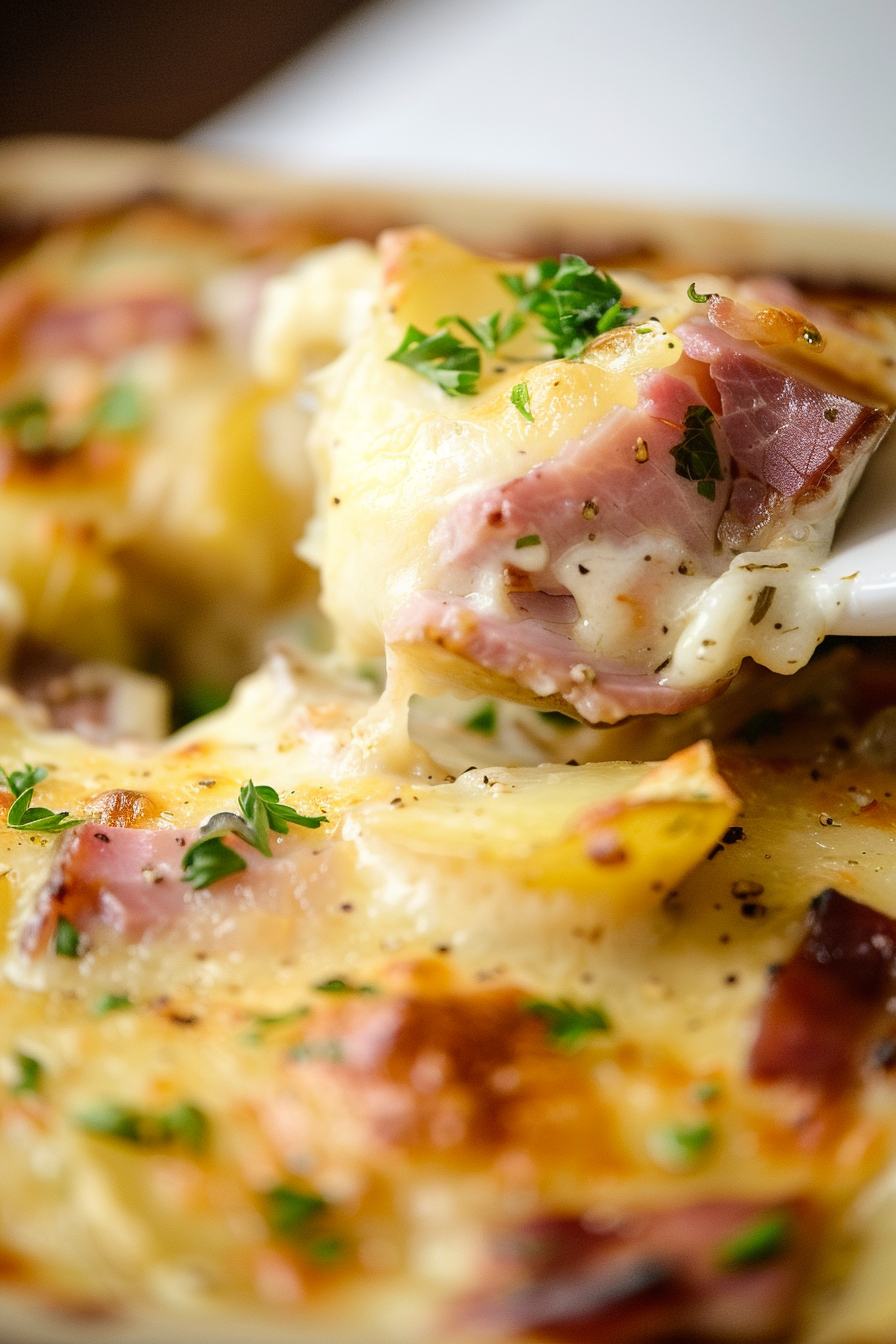 Creamy Ham au Gratin Potatoes