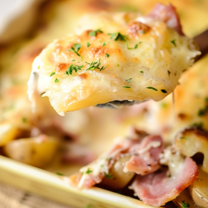 Creamy Ham au Gratin Potatoes