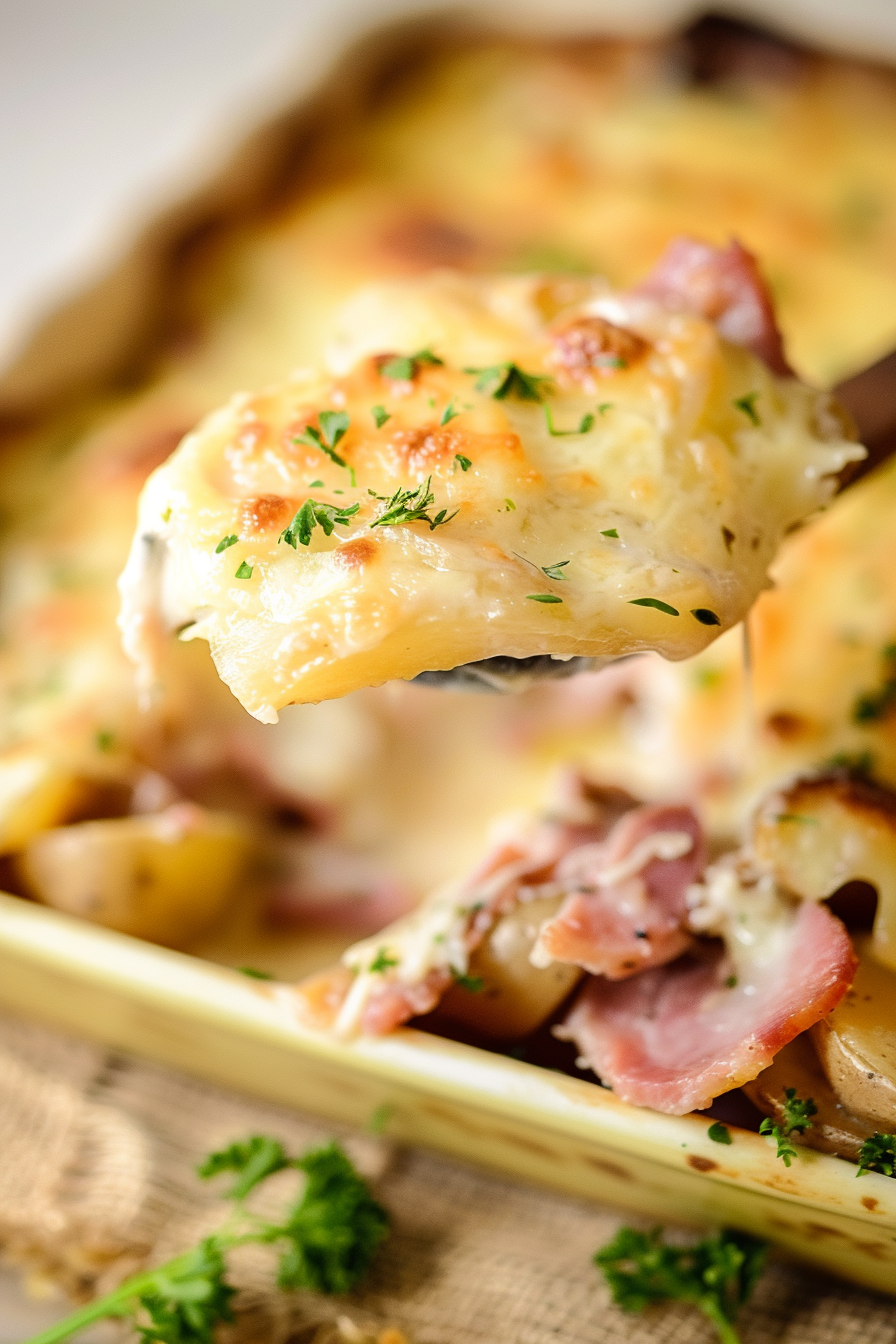 Creamy Ham au Gratin Potatoes