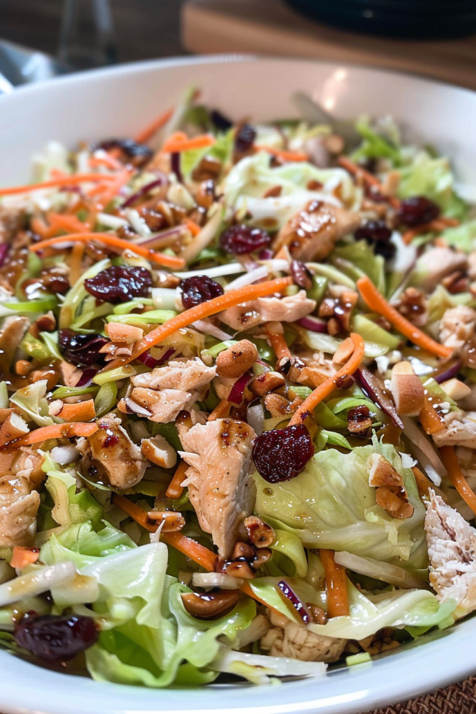 Homemade Asian Chicken Cranberry Salad