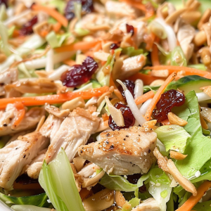 Homemade Asian Chicken Cranberry Salad